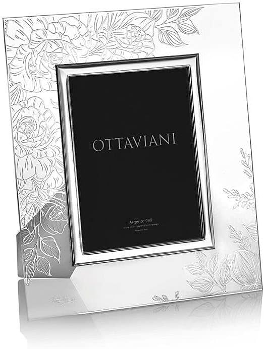 Cornice Ottaviani Rose in Cristallo e Foglia d'Argento