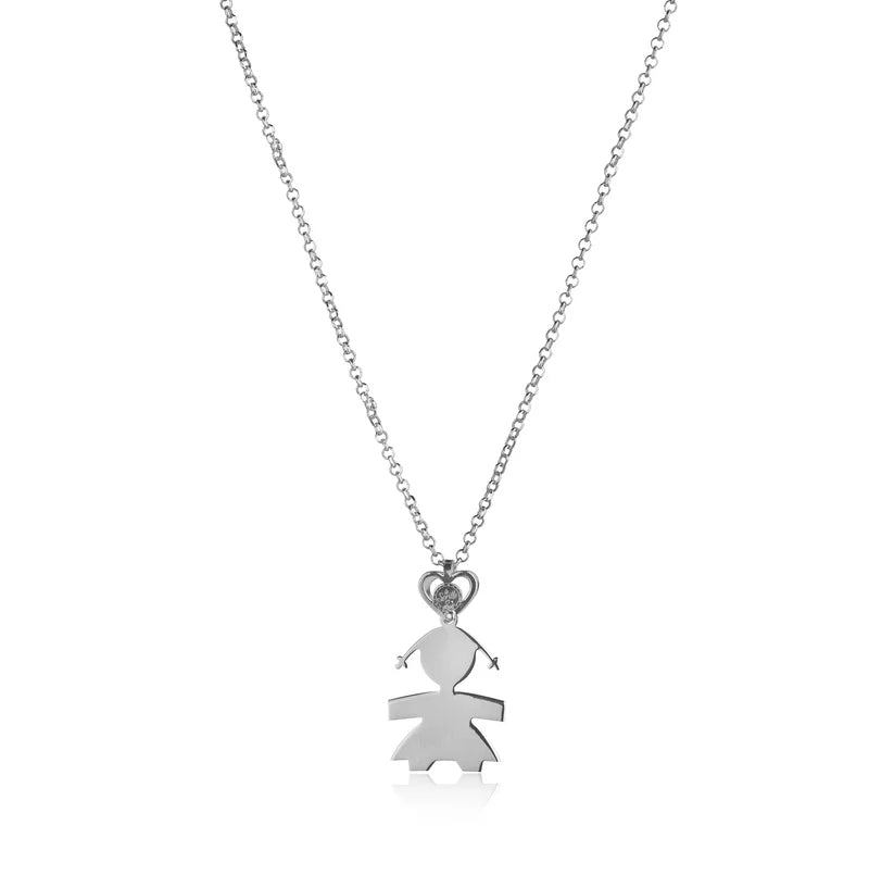 Collana bimba una lastra 2,5 cm