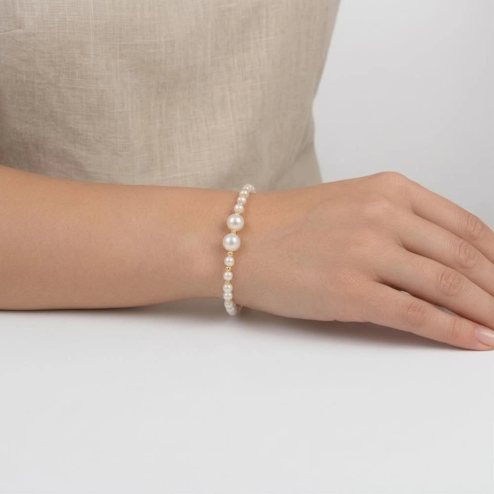 Bracciale Le Lune Perle in Oro Giallo 18 Kt Cod. Art.: LLBR2158.1