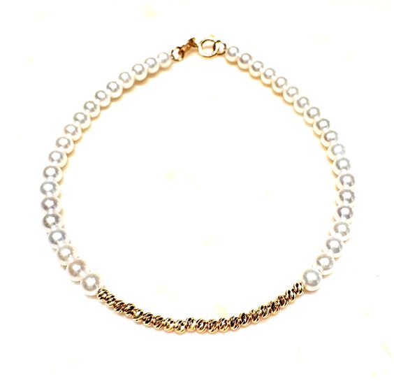 Bracciale Coscia Perle Donna Le Lune in Oro giallo Perla LLBR2150.1