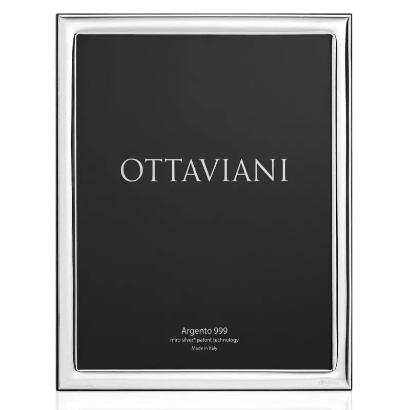 Portafoto in Argento Ottaviani, cornice per foto fascia stretta 20x25