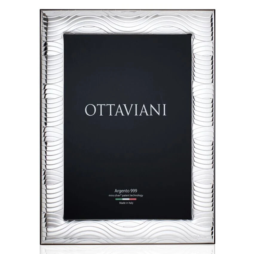 Cornice portafoto Ottaviani collezione Mare in argento Miro Silver