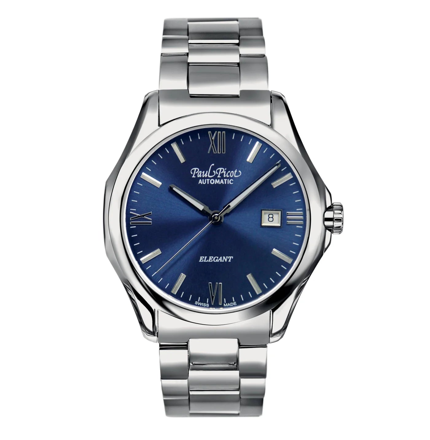 Orologio Uomo Paul Picot Elegant Automatico Blu Acciaio 9253SG/B