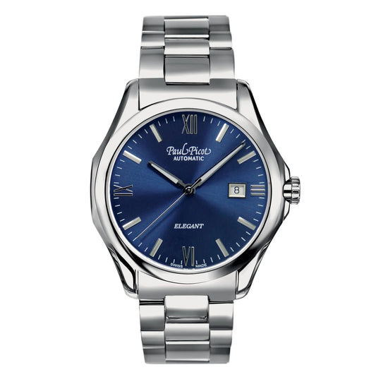 Orologio Uomo Paul Picot Elegant Automatico Blu Acciaio 9253SG/B