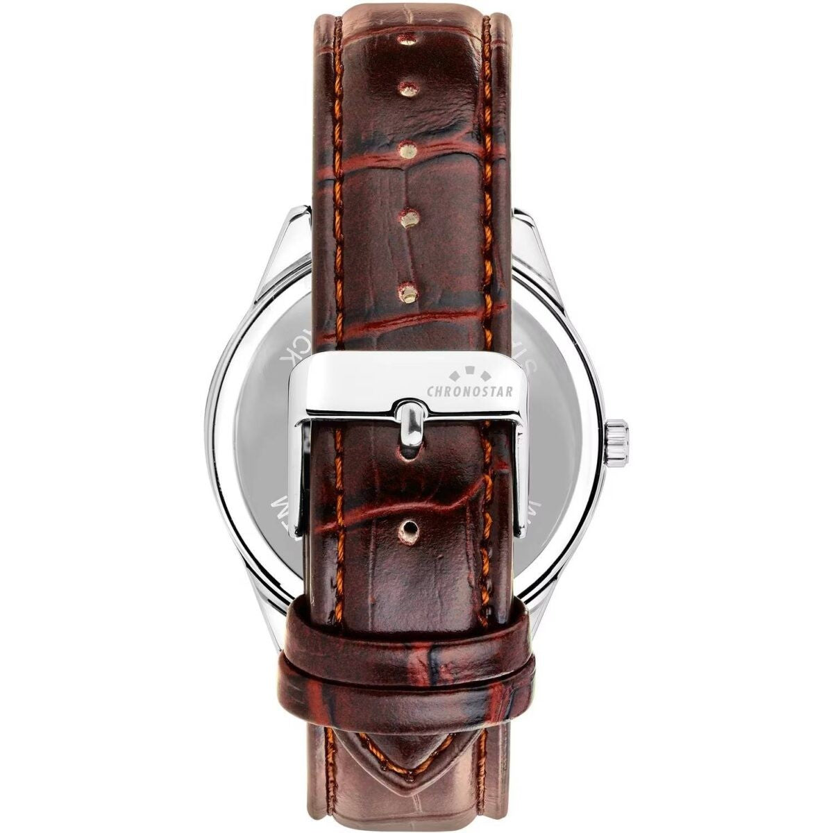 Orologio Chronostar Classique R3751298011 Watch pelle Marrone Uomo 41 mm Blu