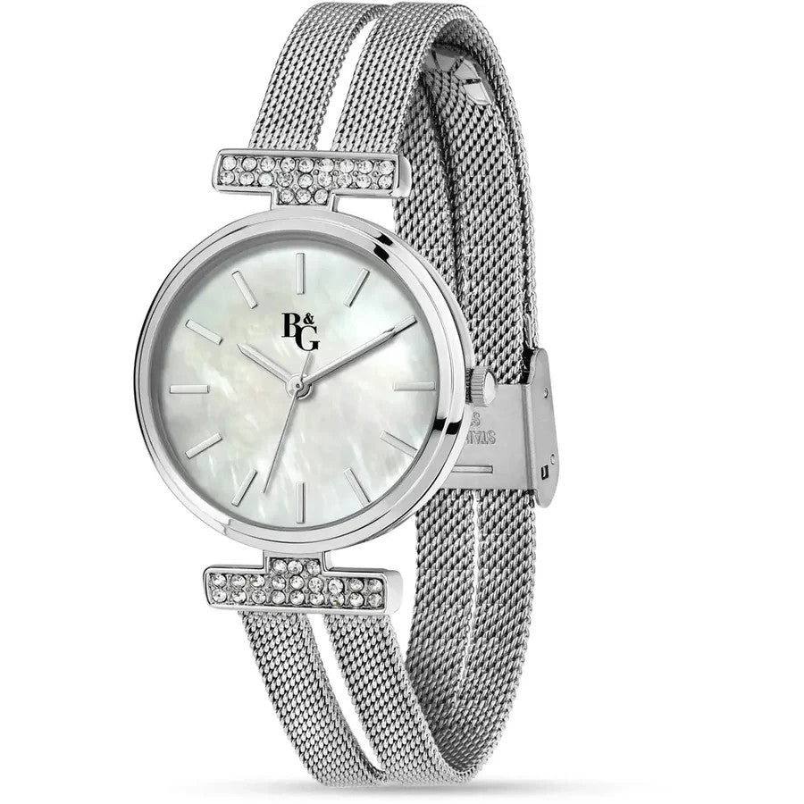Orologio B&G Bling R3853321502 Watch Donna Maglia Milanese Madreperla 30mm