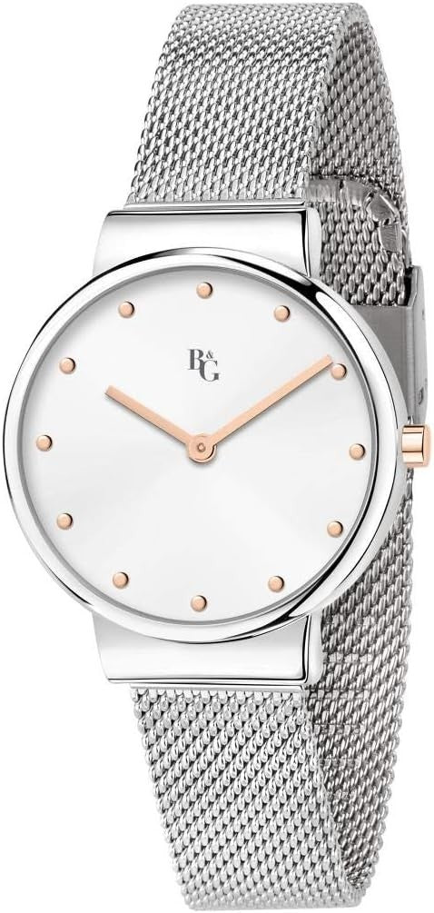 Orologio B&G Metropol r3853286501 Watch Donna Maglia Milanese 30mm indici rosè