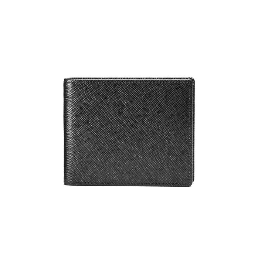 Portafoglio in vera pelle saffiano nero 87599
