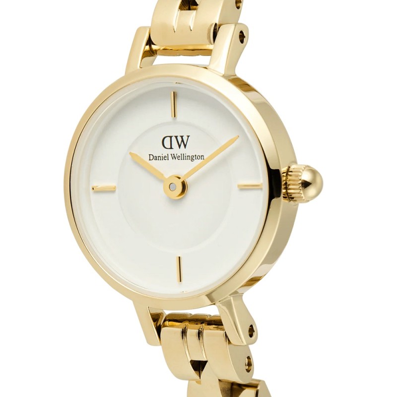 DANIEL WELLINGTON Petite Mini Arch 3-Link White Gold - DW00100855