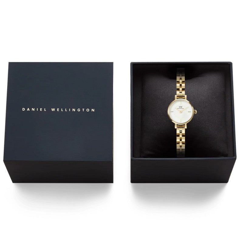 DANIEL WELLINGTON Petite Mini Arch 3-Link White Gold - DW00100855