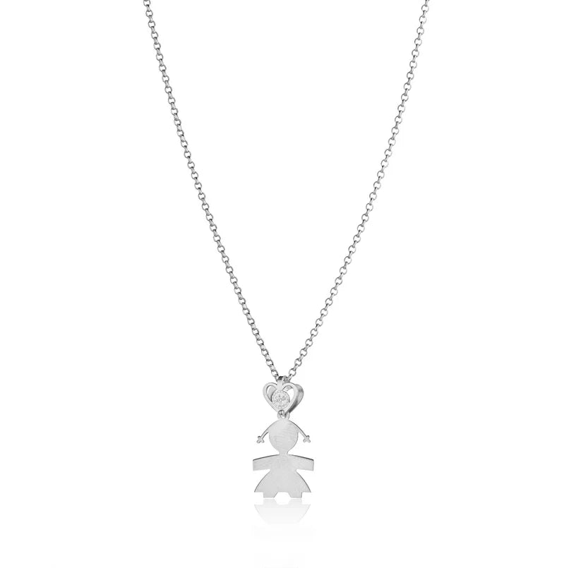 Collana bimba una lastra 2 cm
