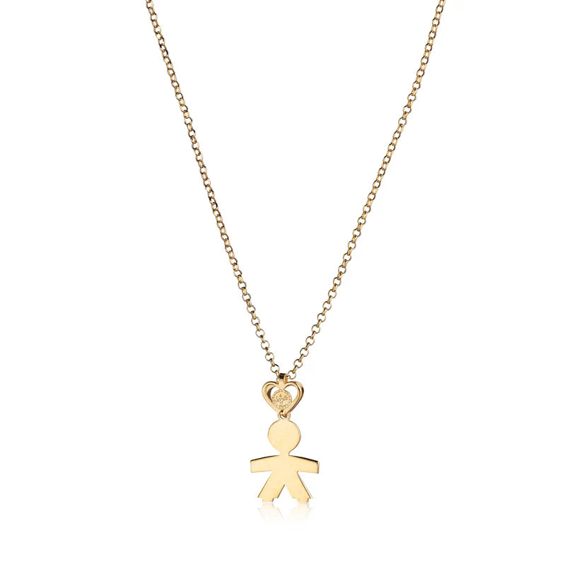 Collana bimbo una lastra 2 cm