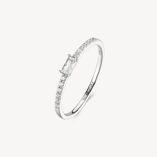 Anello fedina Brosway Fancy in argento con zirconi bianchi