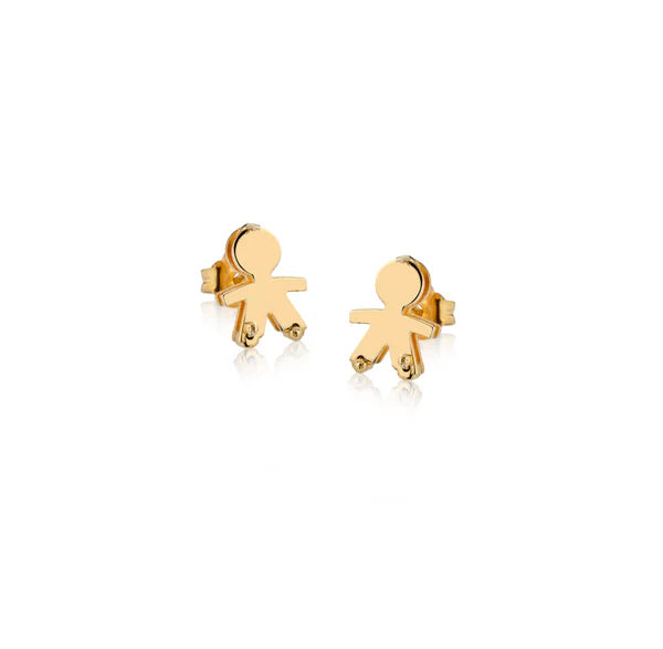Orecchini bimbo due lastre 1 cm