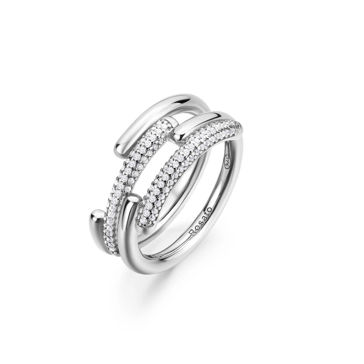 Anello fascia bianca