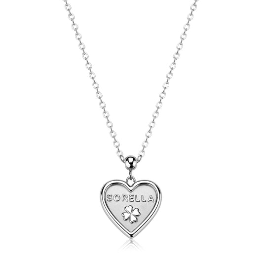 Collana Con Pendente a Cuore Con Scritta Sorella DUH DUH SUH02