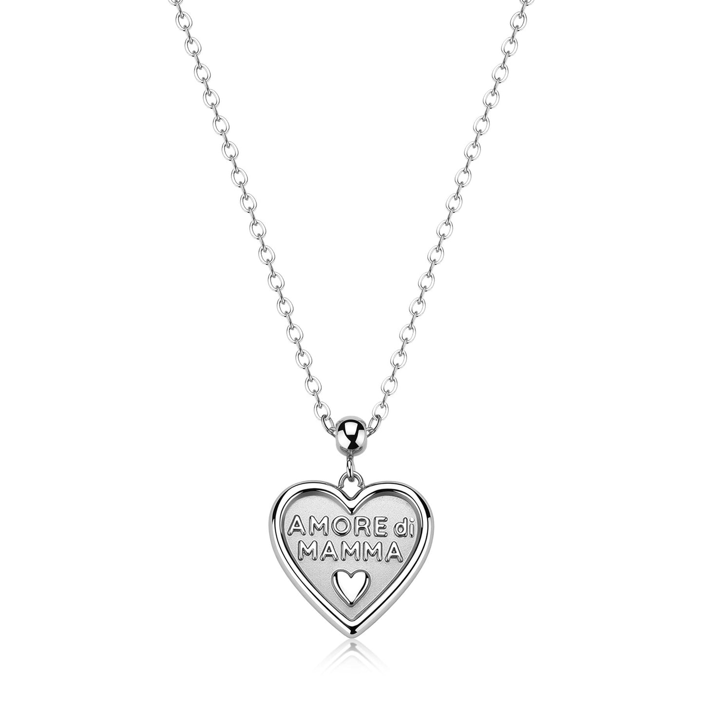 Collana Con Pendente a Cuore Con Scritta Amore Di Mamma  DUH DUH SUH04