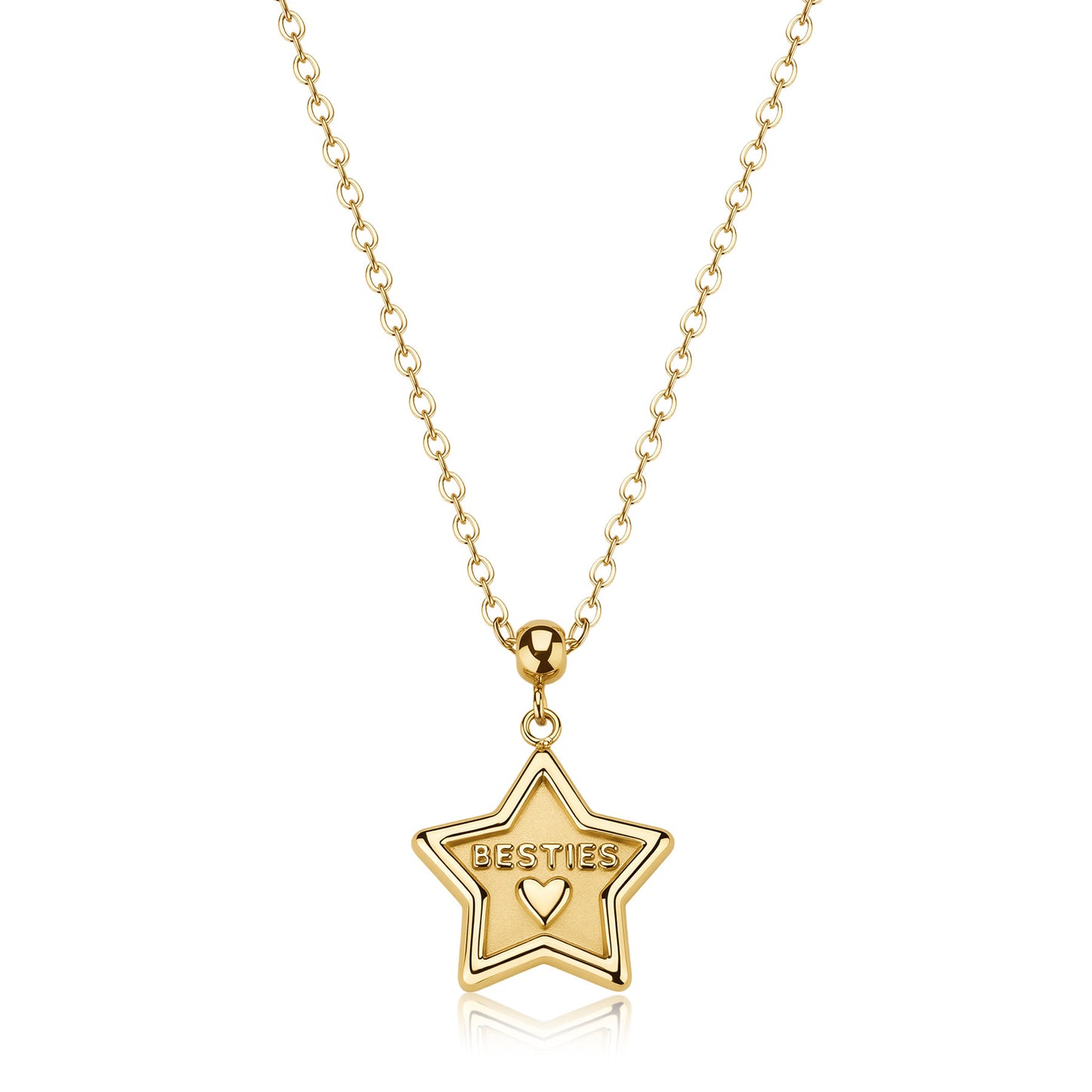 Collana Con Pendente a Stella Con Scritta Besties   DUH DUH SUH08