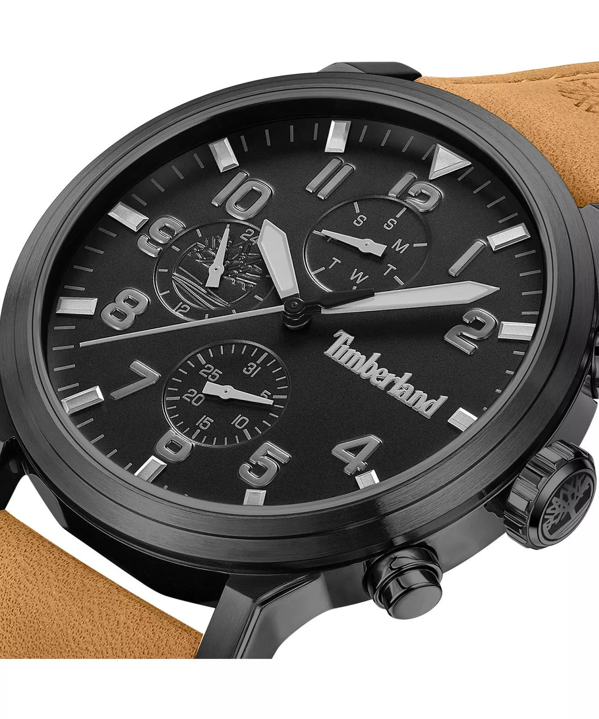 Orologio Timberland Driscoll TDWGF0040701 watch Pelle Marrone Multifunzione Nero