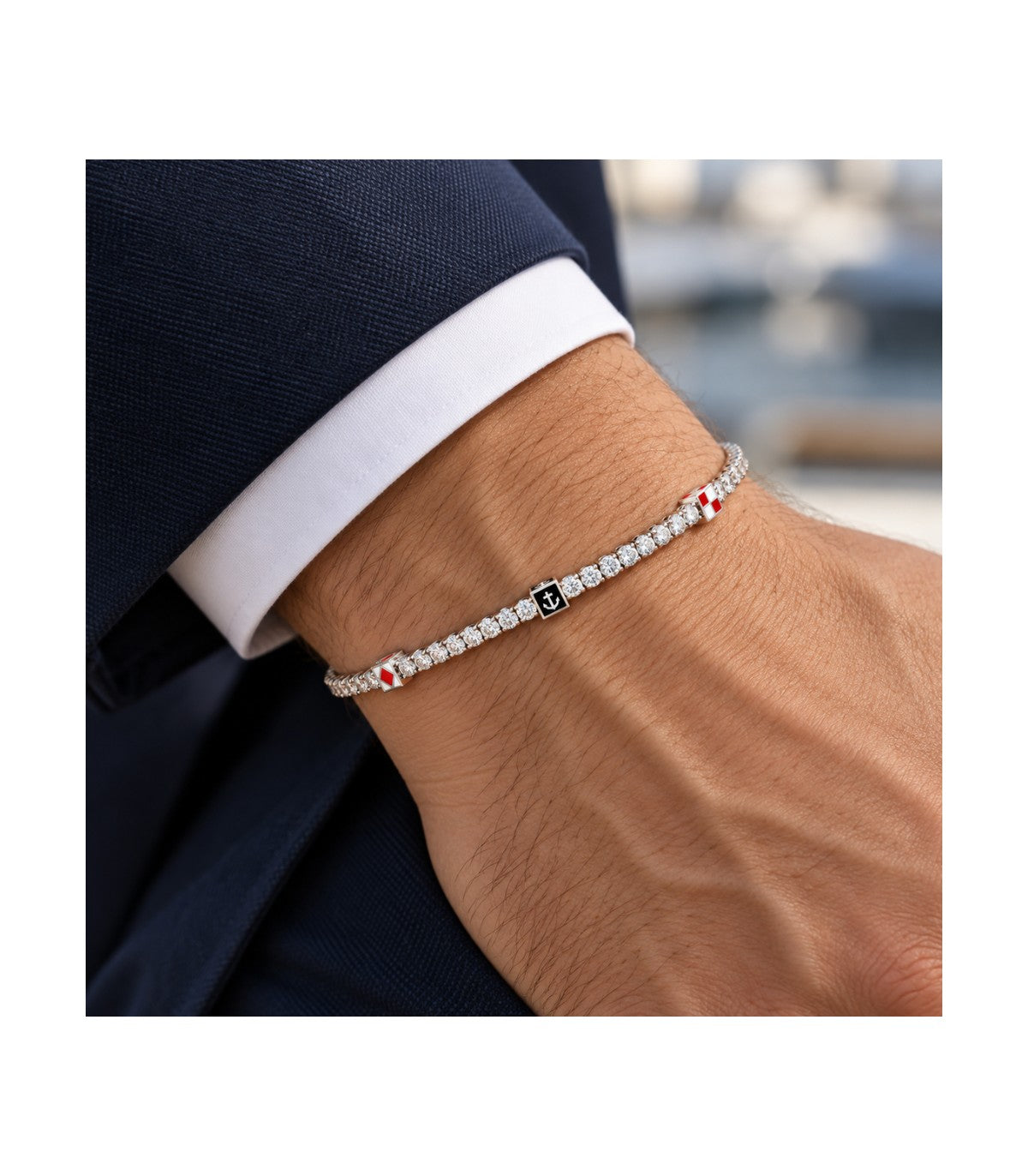 Il Bracciale Zancan Uomo Tennis UHB158