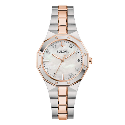 Bulova Octagon Lady Diamonds 98P235