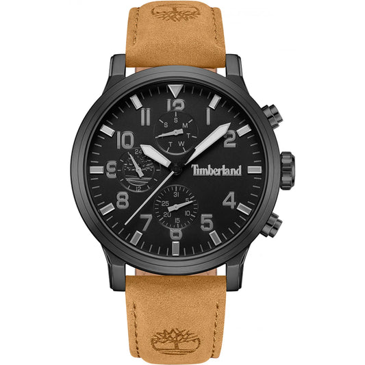 Orologio Timberland Driscoll TDWGF0040701 watch Pelle Marrone Multifunzione Nero