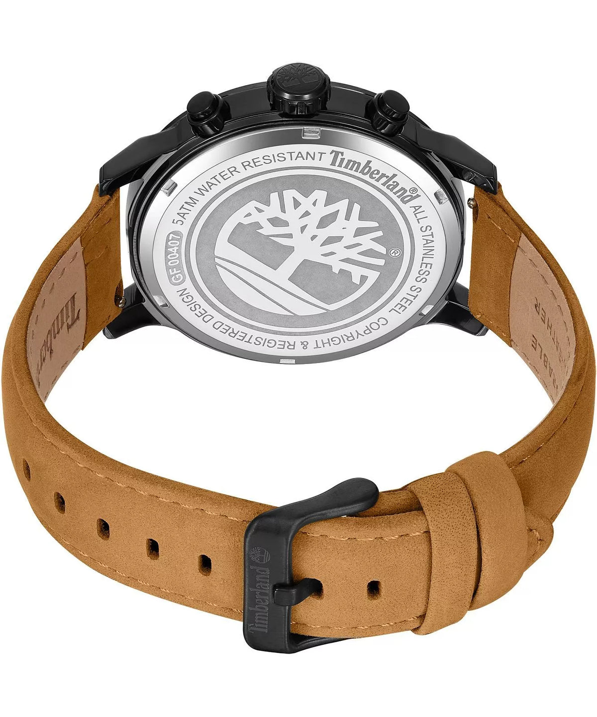 Orologio Timberland Driscoll TDWGF0040701 watch Pelle Marrone Multifunzione Nero